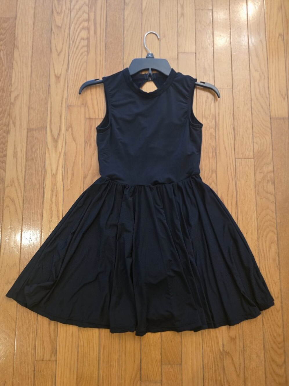 balera Black Sleeveless Dance Dress with Full Skirt